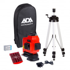 Уровень лазерный ADA TopLiner 3x360 set с калибровкой