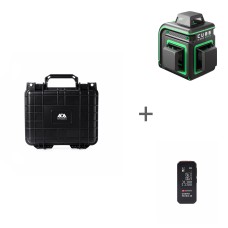 Высокопрочный противоударный герметичный кейс ADA HARD CASE 4500 + Уровень лазерный CUBE 3-360 GREEN BASIC EDITION + Лазерная рулетка А00670 в подарок!