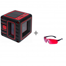 Уровень лазерный ADA CUBE 3D BASIC EDITION + очки лазерные ADA Laser Glasses  в подарок!