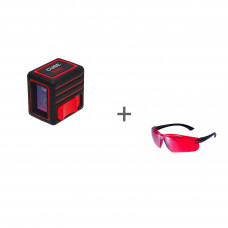 Уровень лазерный ADA Cube Mini Basic Edition + очки лазерные ADA Laser Glasses  в подарок!