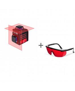 Нивелир лазерный ADA CUBE 2-360 BASIC EDITION + очки лазерные ADA Laser Glasses в подарок!