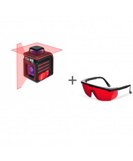 Нивелир лазерный ADA CUBE 360 BASIC EDITION + очки лазерные ADA Laser Glasses в подарок!
